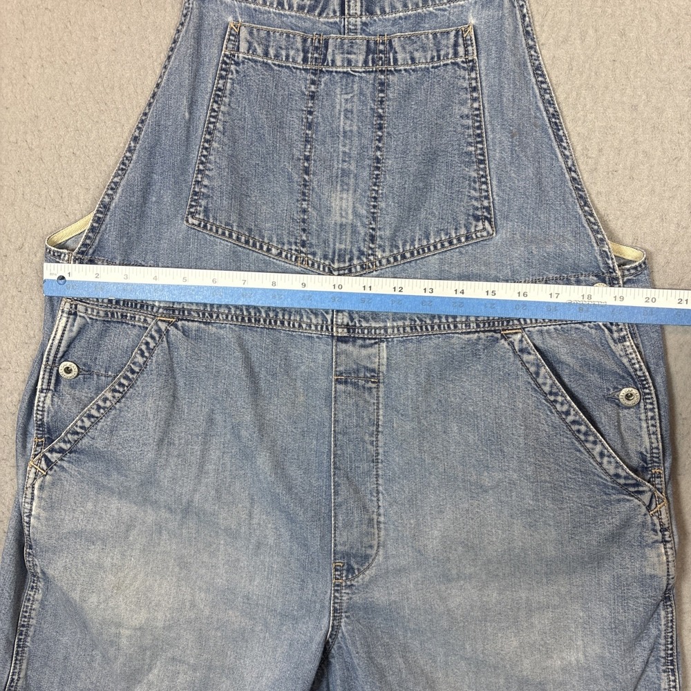 VTG GAP Denim Women's XL Blue Overalls Bib Shortalls Festival Y2K 12/2000 - Picture 7 of 11